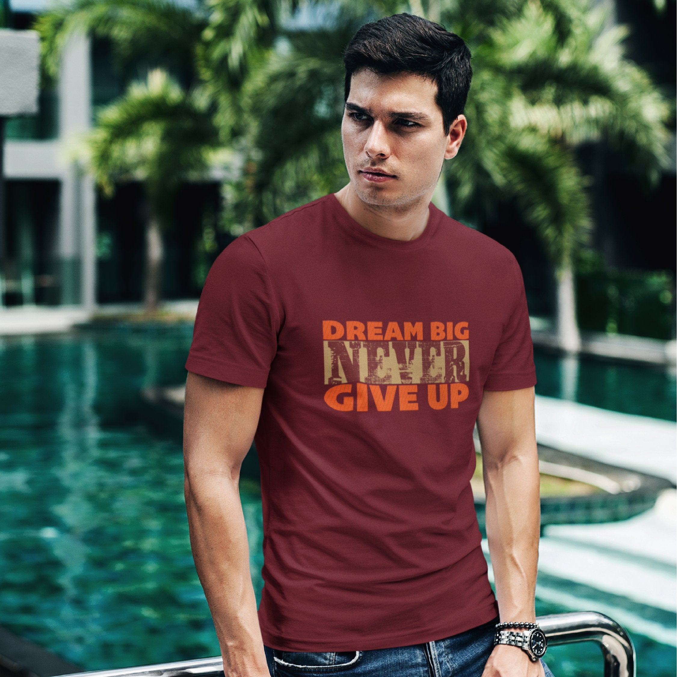 Dream Big Never Give Up T-shirt
