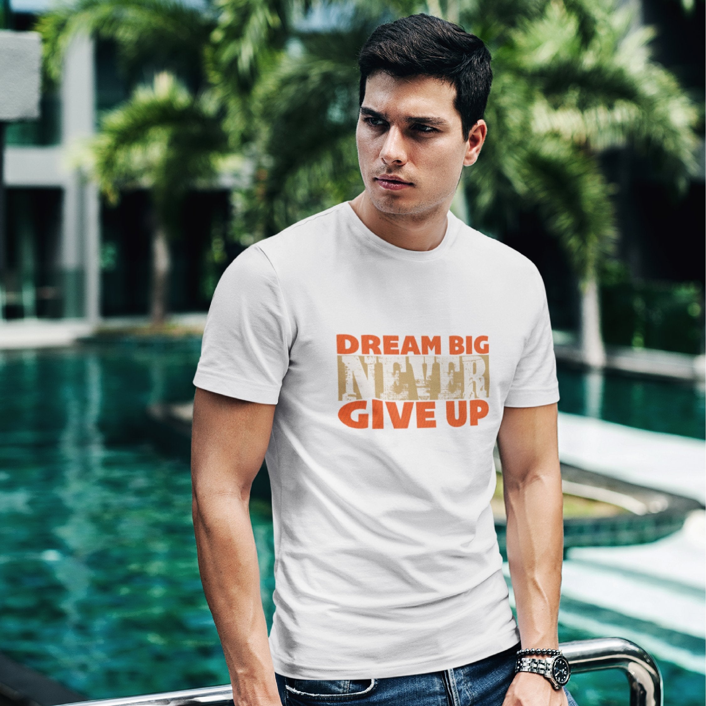 Dream Big Never Give Up T-shirt