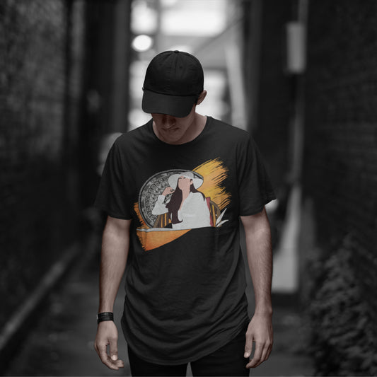 Girl with hat Mandala T-shirt