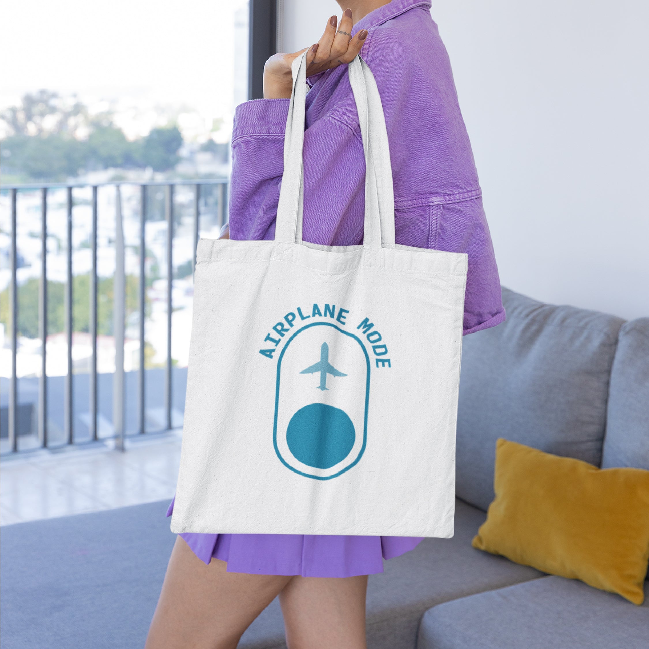 Airplane Mode Tote Bag