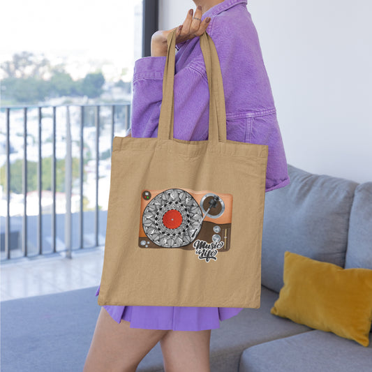 Music is Life Mandala Tote Bag