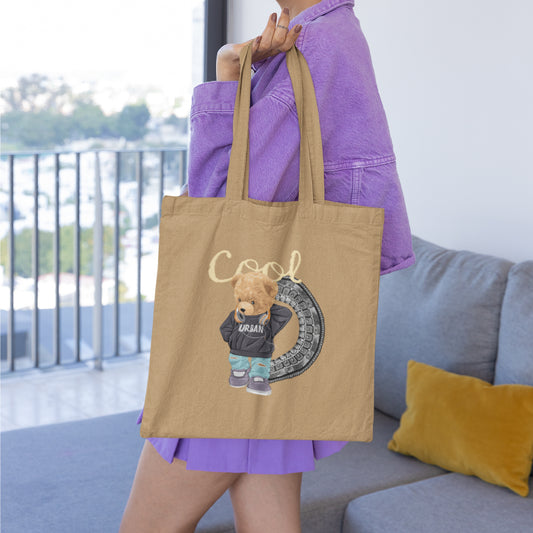 Cool Bear Mandala Tote Bag