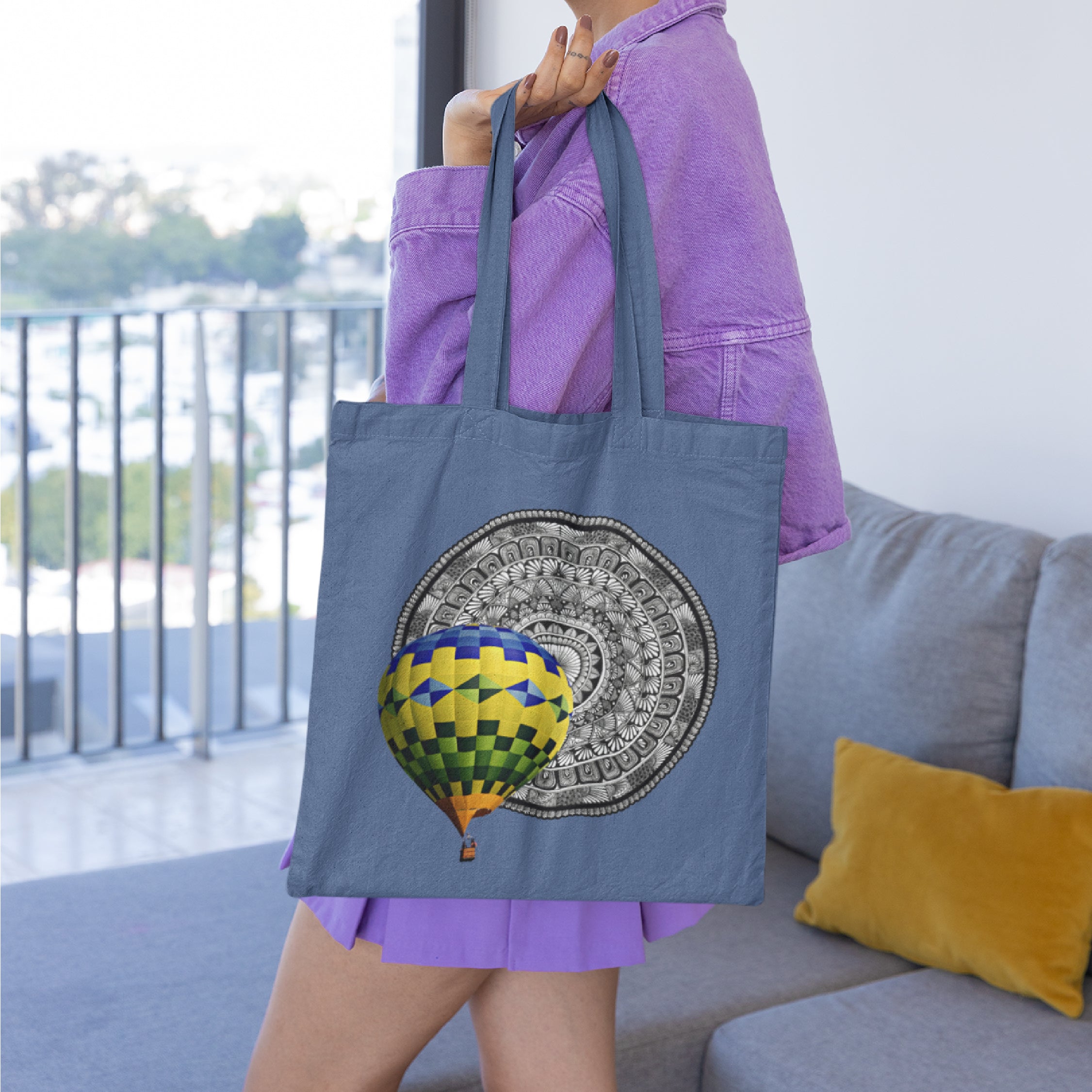 Parachute Mandala Tote Bag