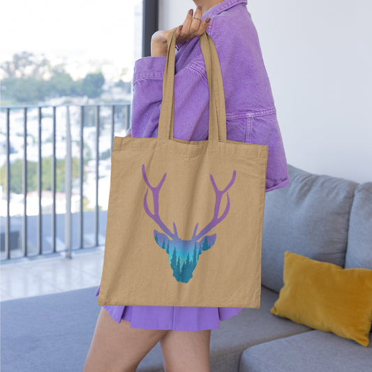 Deer Head Adventure Tote Bag