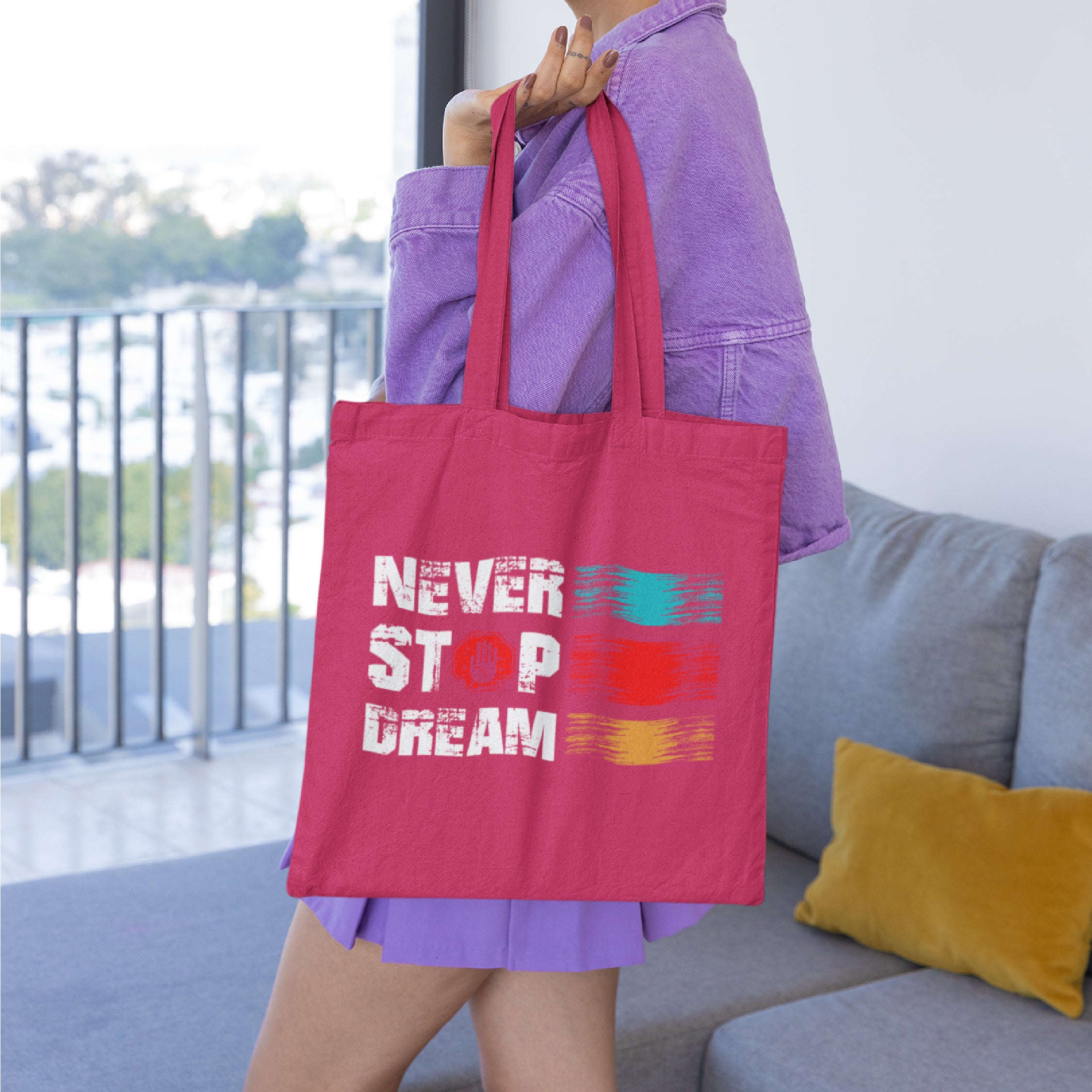 Never Stop Dream Tote Bag