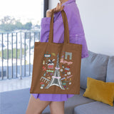 Paris Eifel Tower Mandala Tote Bag