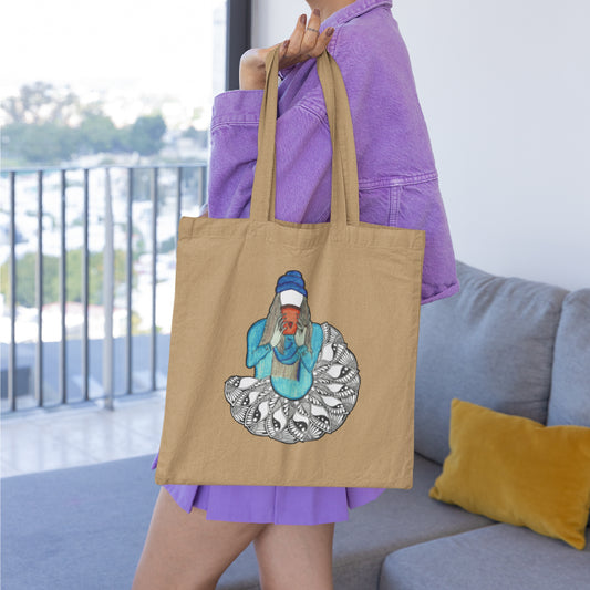 Tea Girl Mandala Tote Bag
