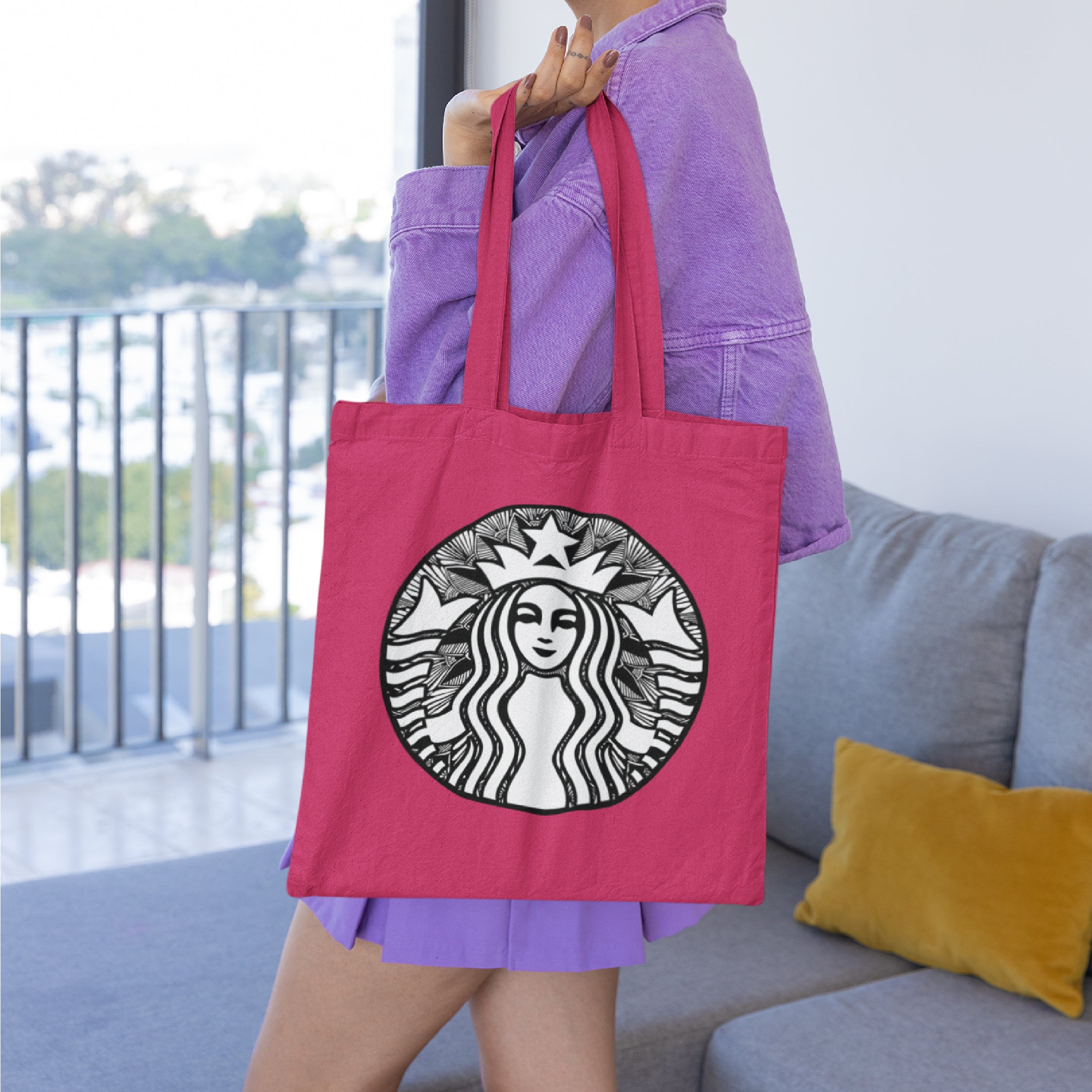 Starbucks Mandala Tote Bag