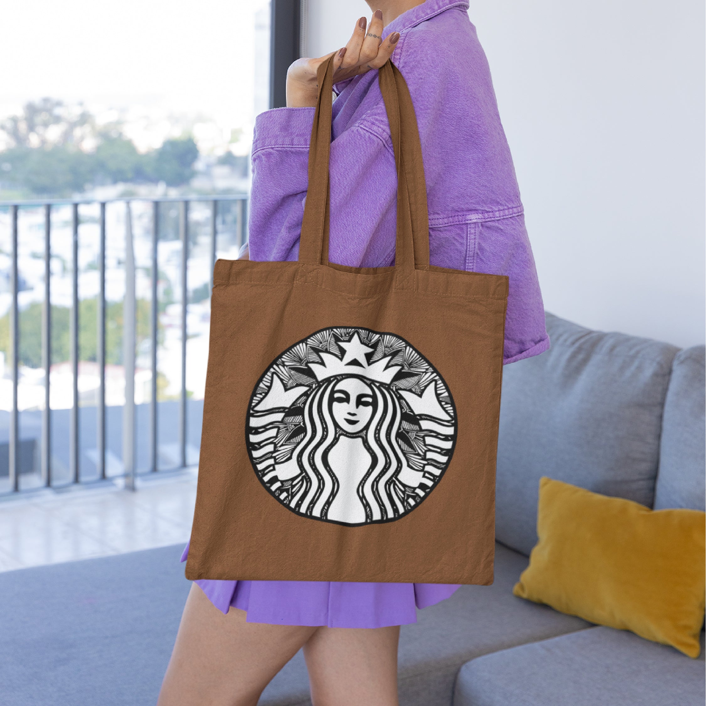Starbucks Mandala Tote Bag