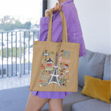 Paris Eifel Tower Mandala Tote Bag