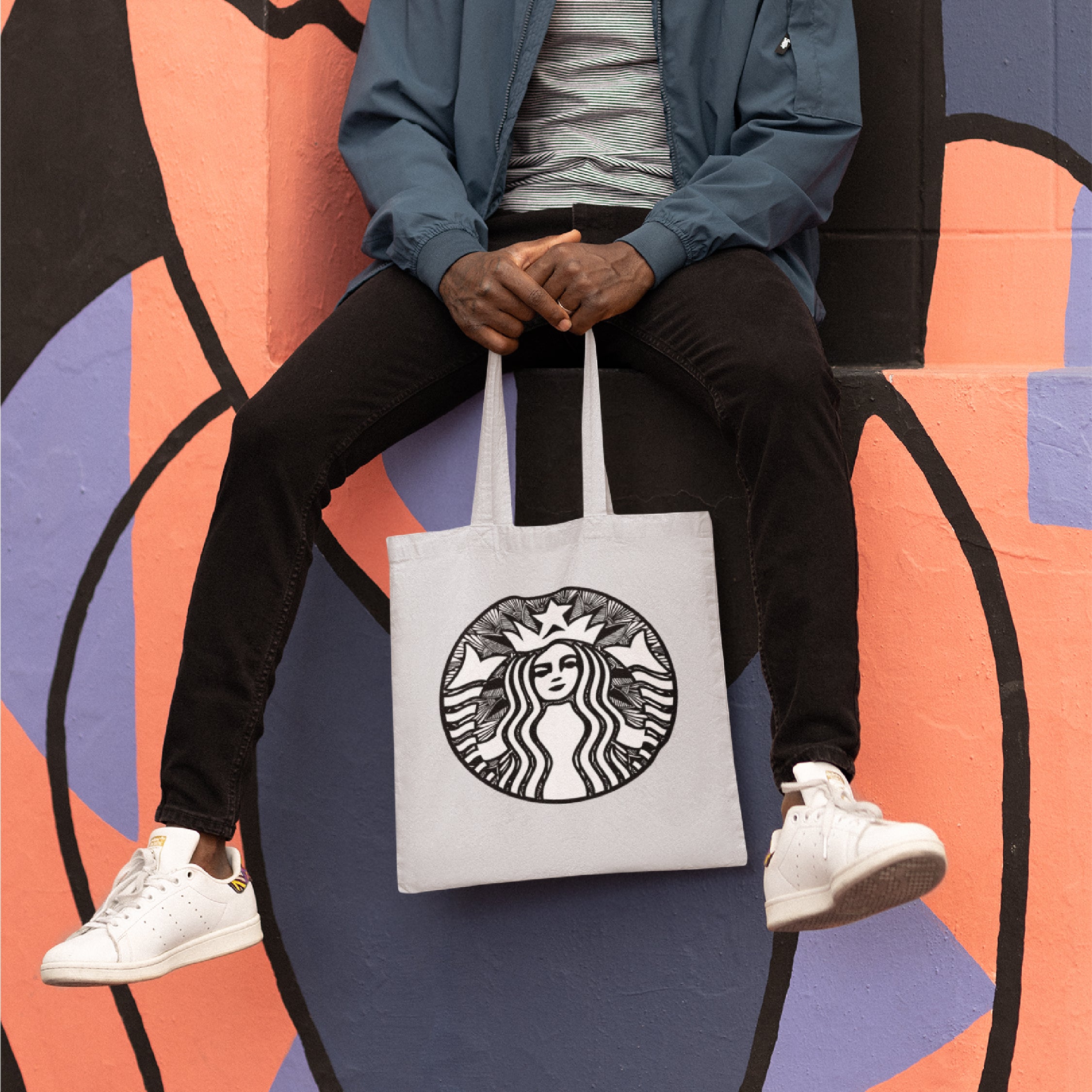 Starbucks Mandala Tote Bag