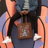Paris Eifel Tower Mandala Tote Bag