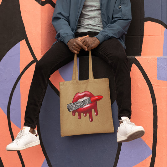 Lipstick Mandala Tote Bag