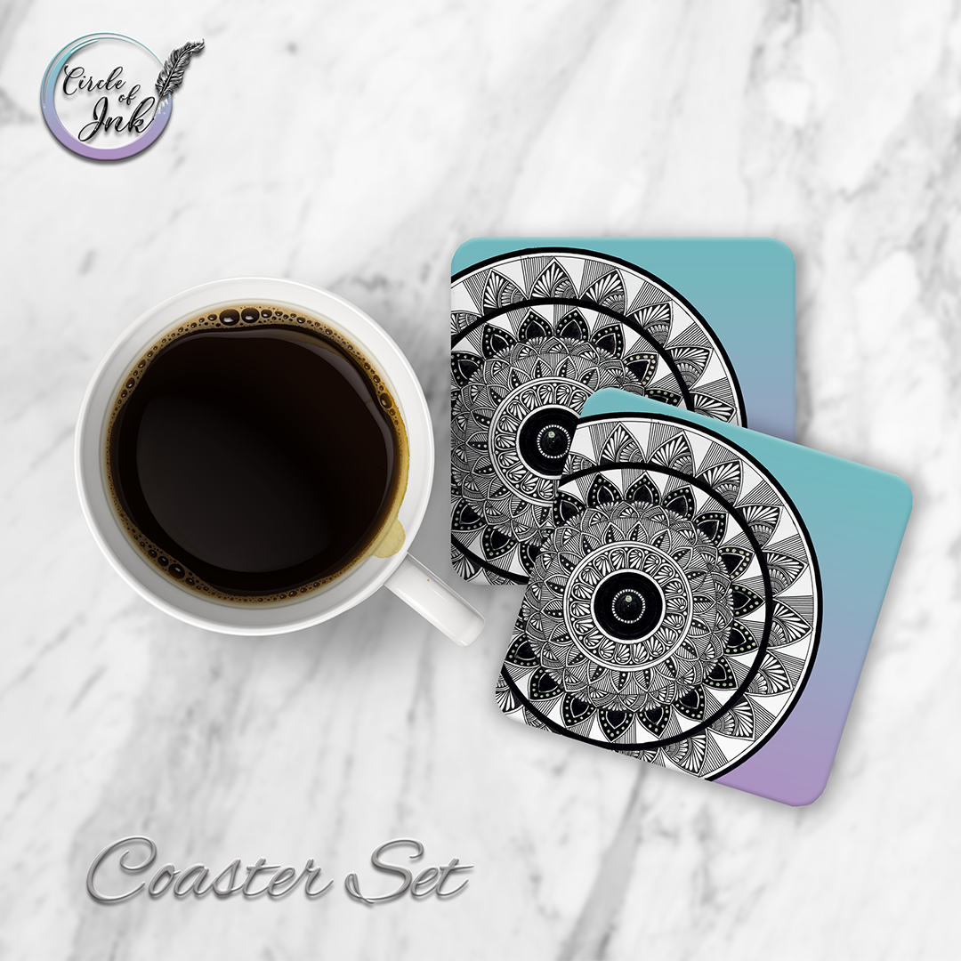Color Mandala Coaster Set