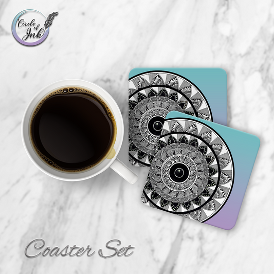 Color Mandala Coaster Set